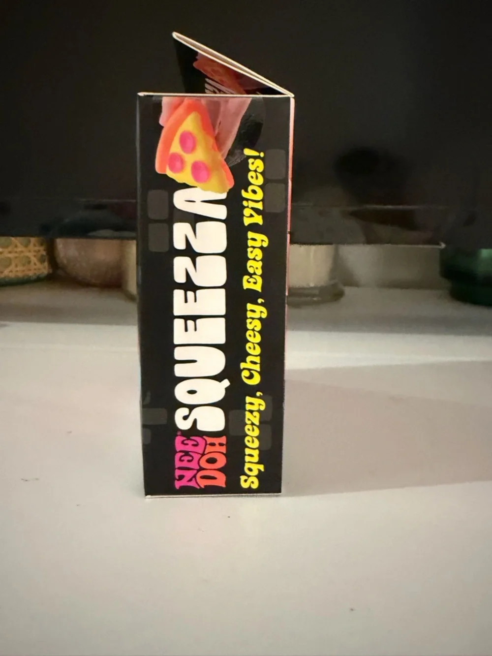 NeeDoh Squeeza Pizza Slice - Yellow & Pink and Orange - Picture 4 of 5